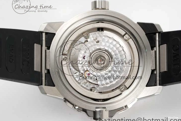 MIROTIME 1229 TechFriendly Aquatimer SS IW3290 RSF 1:1 Best Edition Black Dial on Black Rubber Strap A 7076